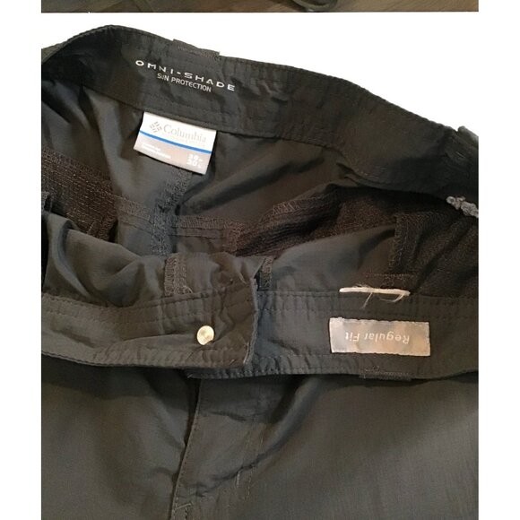 COLUMBIA- MENS GREY LIGHT WEIGHT OUTDOOR CARGO SHORTS/ PANTS SIZE 36 WAIST - Picture 4 of 7